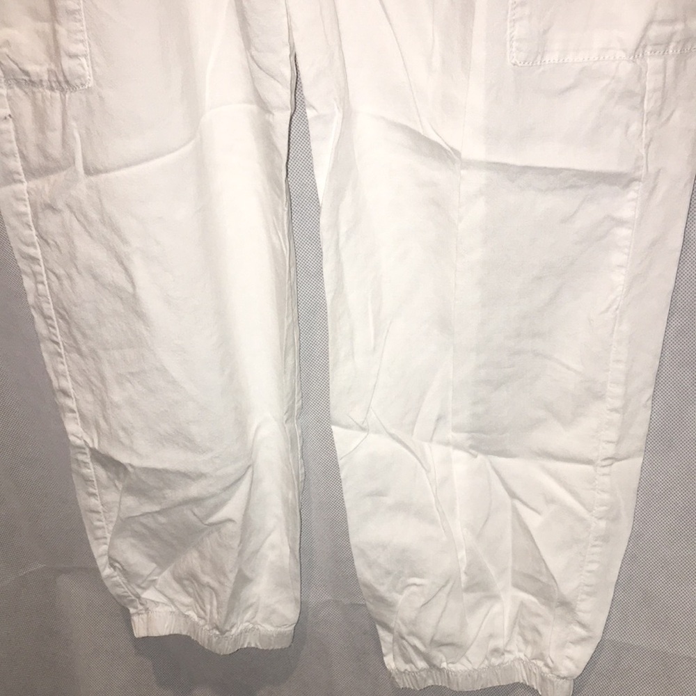 For The Republic White Lightweight Jogger Pants | Size L - Picture 3 of 6
